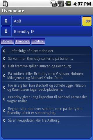 LiveUpdate Android Sports