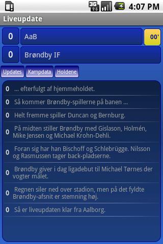 LiveUpdate Android Sports