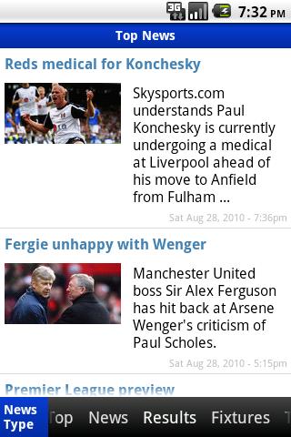 Football (Soccer) Sports News Android Sports