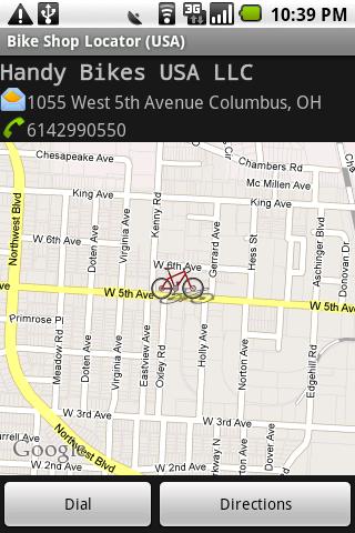 Bike Shop Locator (USA) Android Sports