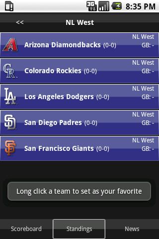 MLB On Deck Pro Android Sports