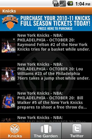 NY Knicks Live Android Sports