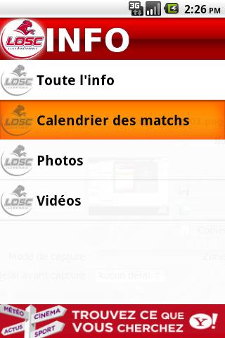LOSC Info Android Sports