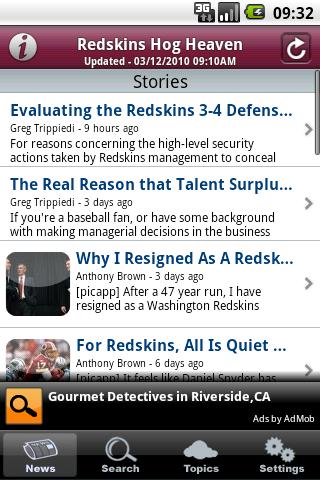 Redskin’s Hog Heaven Android Sports
