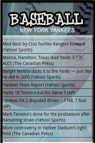 BASEBALL NY YANK Android Sports