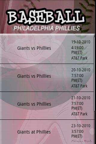 BASEBALL PHILADELPHIA Android Sports