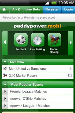 Paddy Power Android Sports