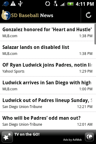 SD Baseball News Android Sports