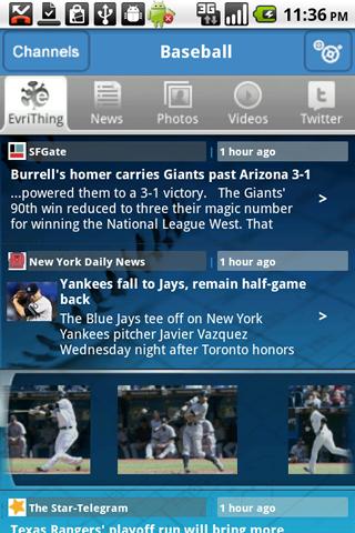 EvriThing Baseball Android Sports