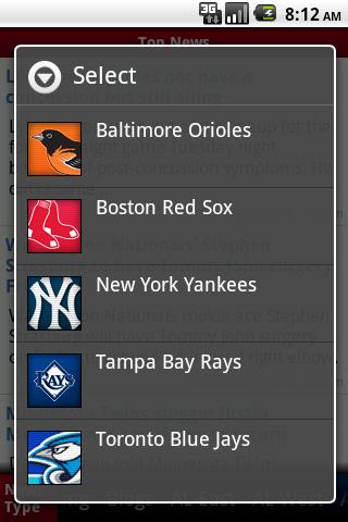 Major Pro Baseball News Android Sports