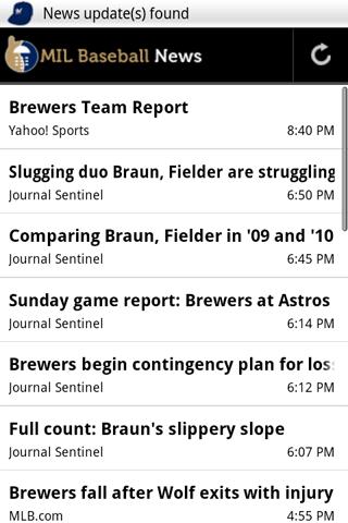 MIL Baseball News Android Sports