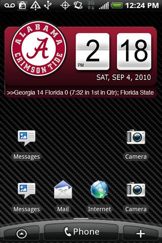 Alabama Crimson Tide Clock XL Android Sports