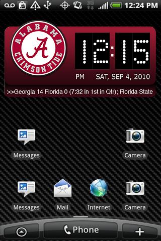 Alabama Crimson Tide Clock XL Android Sports