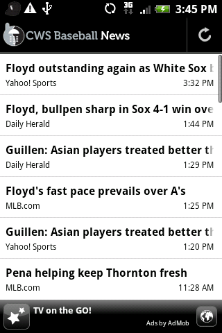 CWS Baseball News Android Sports