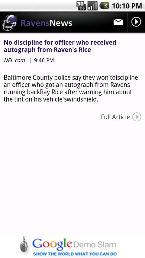 Ravens News Android Sports