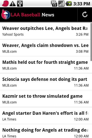 LAA Baseball News Android Sports
