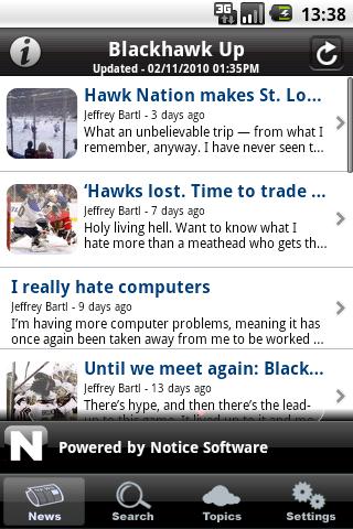 Blackhawk Up Android Sports
