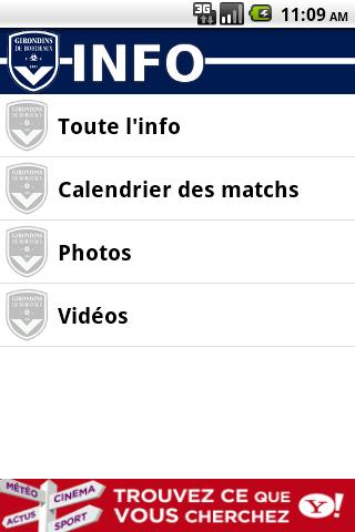 Girondins Info Android Sports