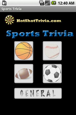Sports Trivia Android Sports