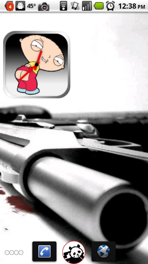 Family Guy Stewie Clock Widget Android Themes