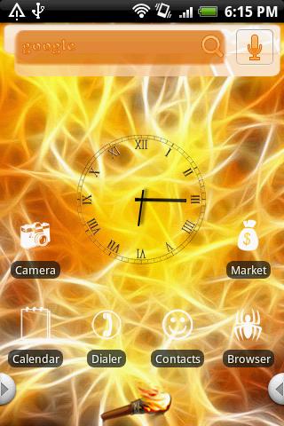 the fire Android Themes