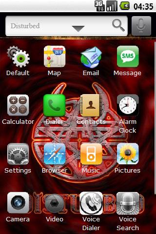 Disturbed – iPhone Icons Android Themes
