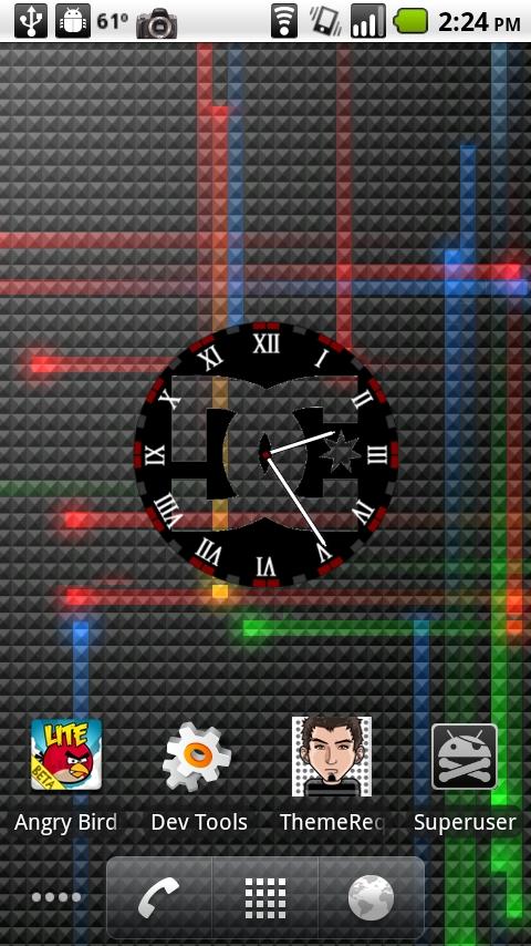 DC Shoes Transparent Clock Android Themes
