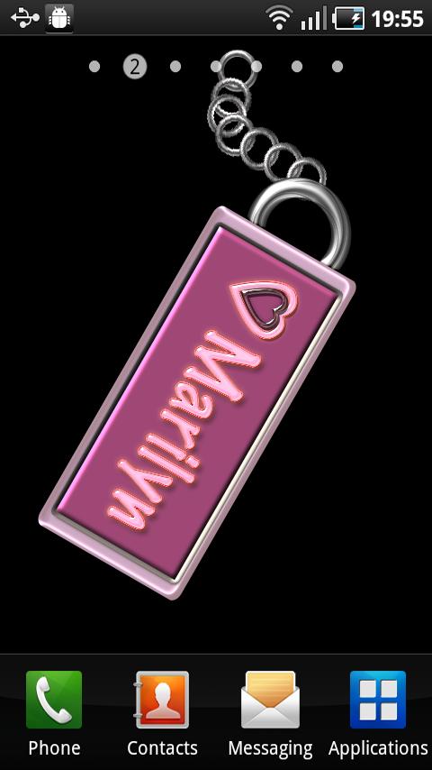 Marilyn Name Tag Android Themes
