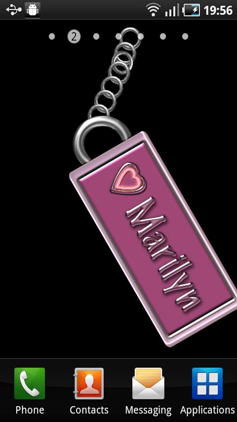 Marilyn Name Tag Android Themes