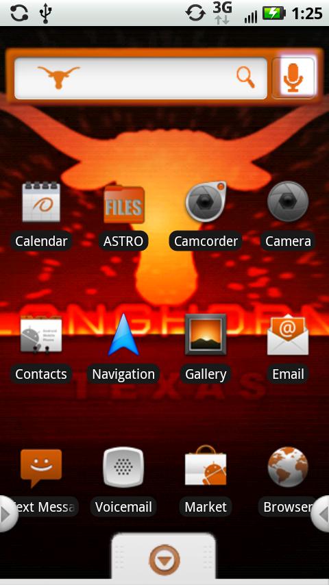 Texas Longhorns Theme – Full Android Themes