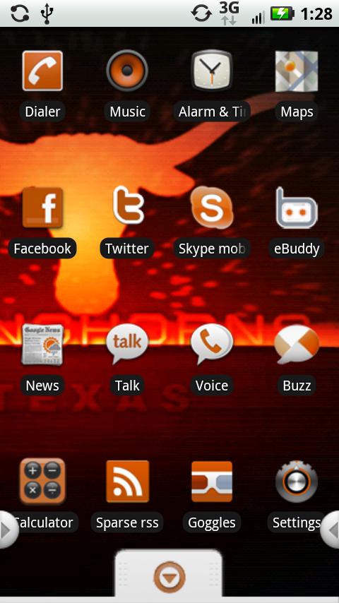 Texas Longhorns Theme – Full Android Themes