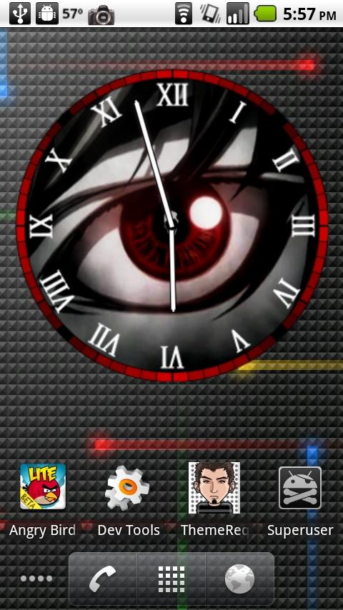 Death Note Clock Android Themes