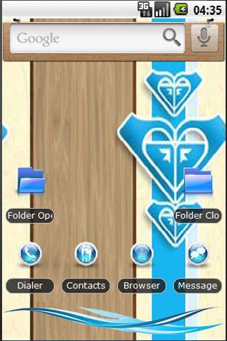 Roxy Blue N Brown Android Themes