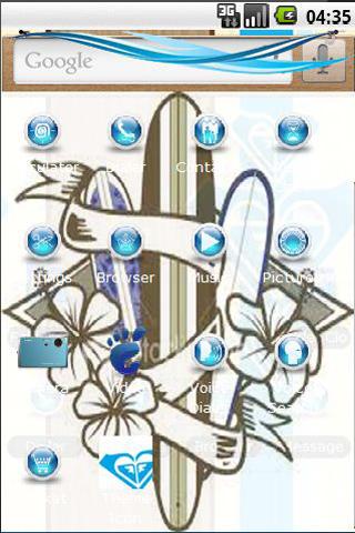 Roxy Blue N Brown Android Themes