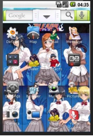 Bleach Babes Theme Android Themes