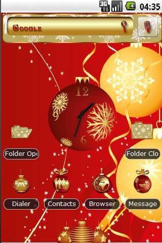 Christmas Baubles Android Themes