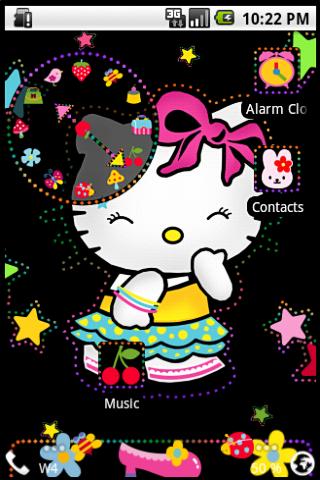 Open Home Skin Hello Kitty II Android Themes