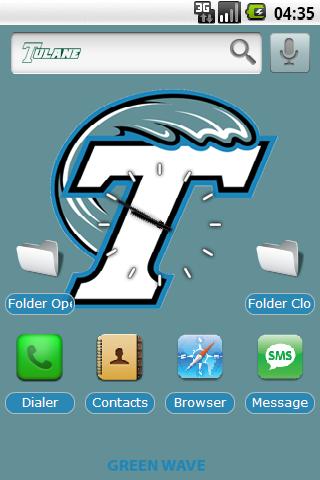 Tulane U. w/ iPhone icons