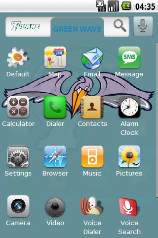 Tulane U. w/ iPhone icons Android Themes