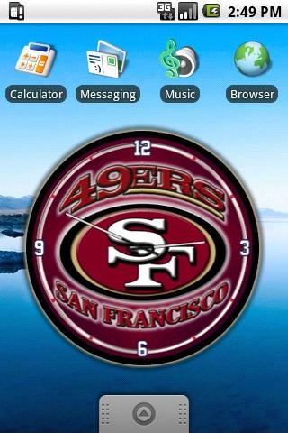San Francisco 49ers Clock Wid. Android Personalization