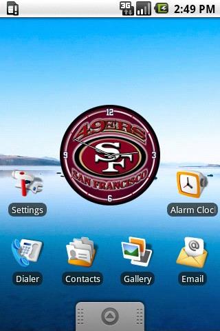 San Francisco 49ers Clock Wid. Android Personalization