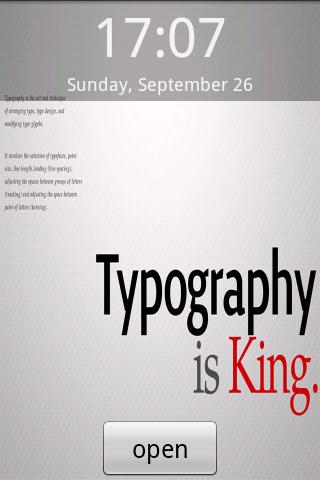 Typography is King Android Themes