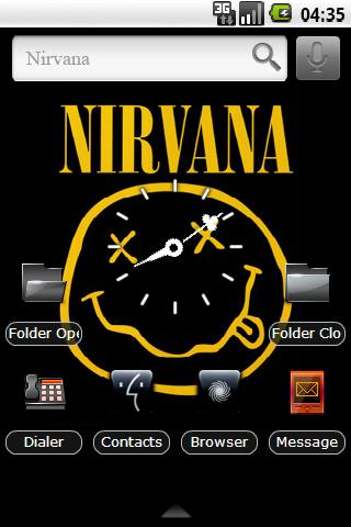 Nirvana – Black Icons Android Themes