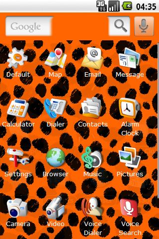 Dalmatian Orange Android Themes