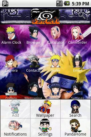 HD Theme:Naruto Android Themes