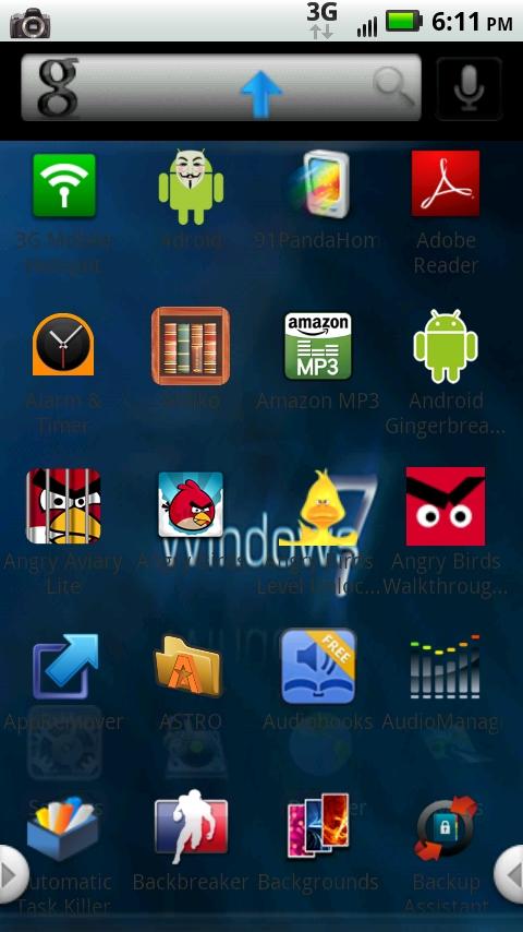 Windows 7 HD theme Android Themes