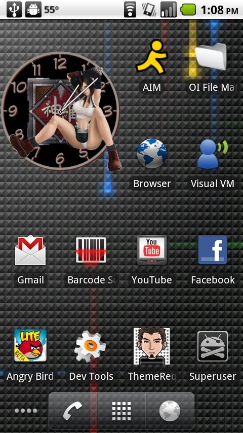 FINAL FANTASY 7 TIFA CLOCK Android Themes