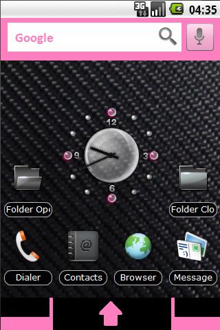 PandaHome Carbon Pink Android Themes