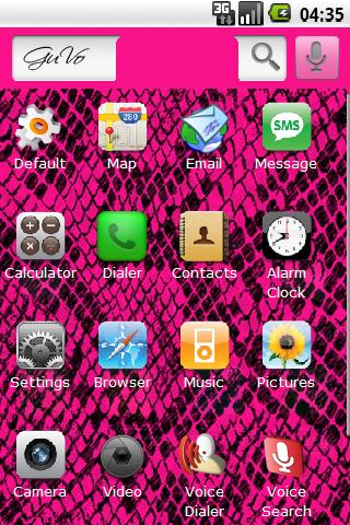iSnake Pink Android Themes