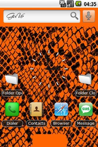 iSnake Orange Android Themes